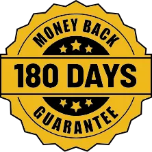 Nitric Boost Ultra 180-day money-back guarantee – risk-free purchase with full refund policy, even for empty bottles